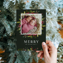 Fresa verde | Tarjeta fotográfica de vacaciones ma