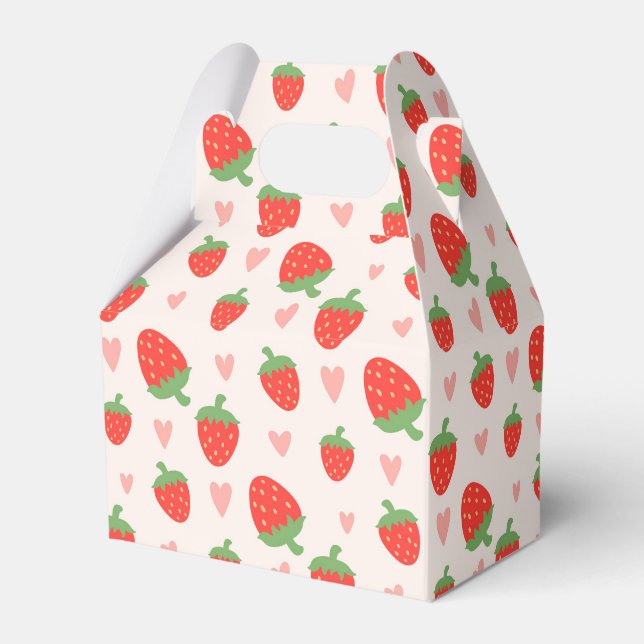 Fresas dulces y corazones favorecen a las cajas (Front Side)
