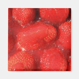Fresas en imán de la jalea