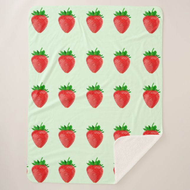 Fresas en la manta del Sherpa Verde (Anverso)