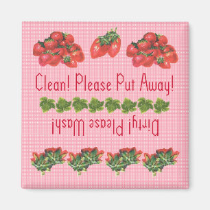 Fresas imán de lavavajillas