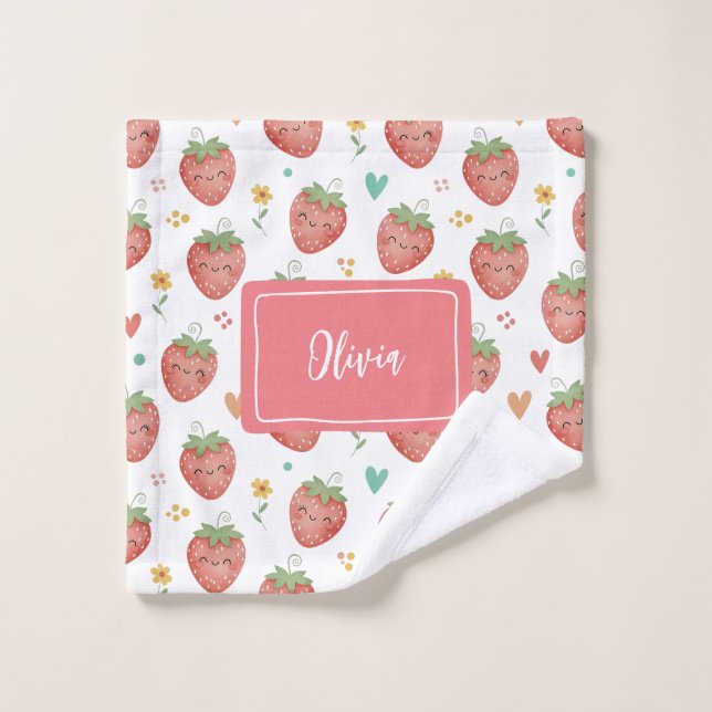 Fresas Kawaii Adorables (Toallita)