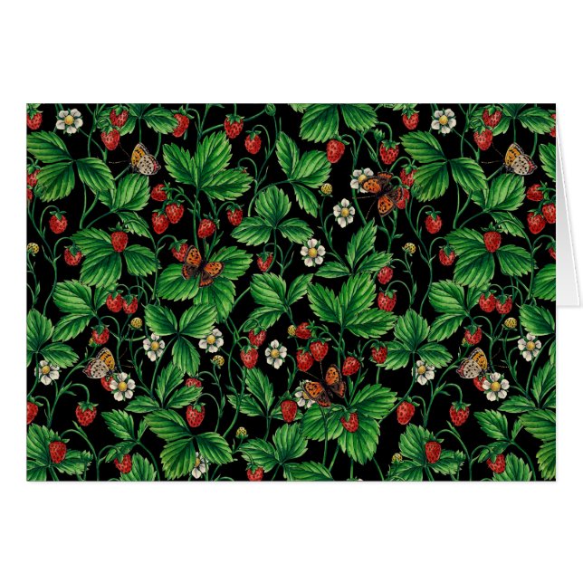 Fresas silvestres en negro (Anverso (Horizontal))
