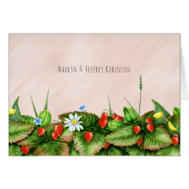 Fresas silvestres en un prado de un país rosa rubo