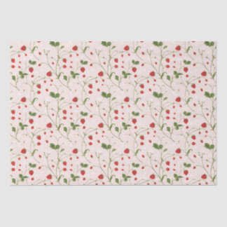 Fresas silvestres (lino) - Papel de tejidos
