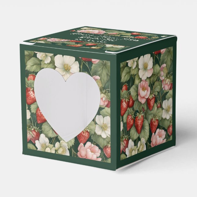 Fresas y Bonito de sangre Caja de favores femenino (Anverso)