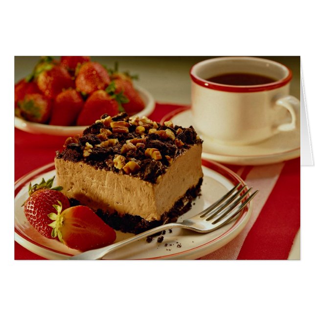 Fresas y torta deliciosas (Anverso (Horizontal))