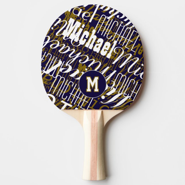 Fresca raqueta de tenis de mesa - Monograma (Anverso)