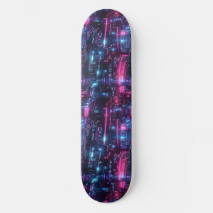Fresco Anime Cyberpunk Skateboard Diseñado Japonés