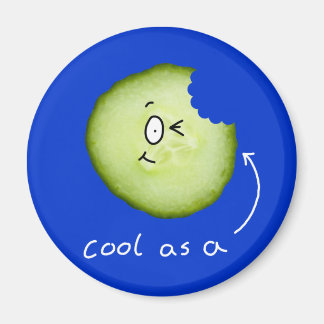 fresco como imán de nevera pepino