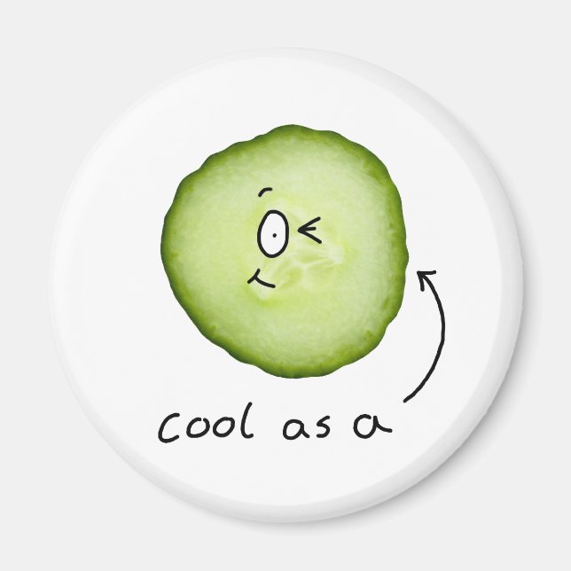 fresco como imán de pepino (Frente)