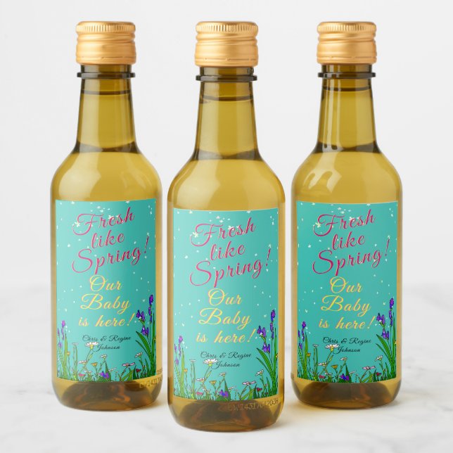 ¡Fresco Como La Primavera! Flores salvajes Cyan Tu (Botellas)