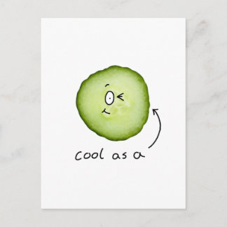 fresco como postal de pepino