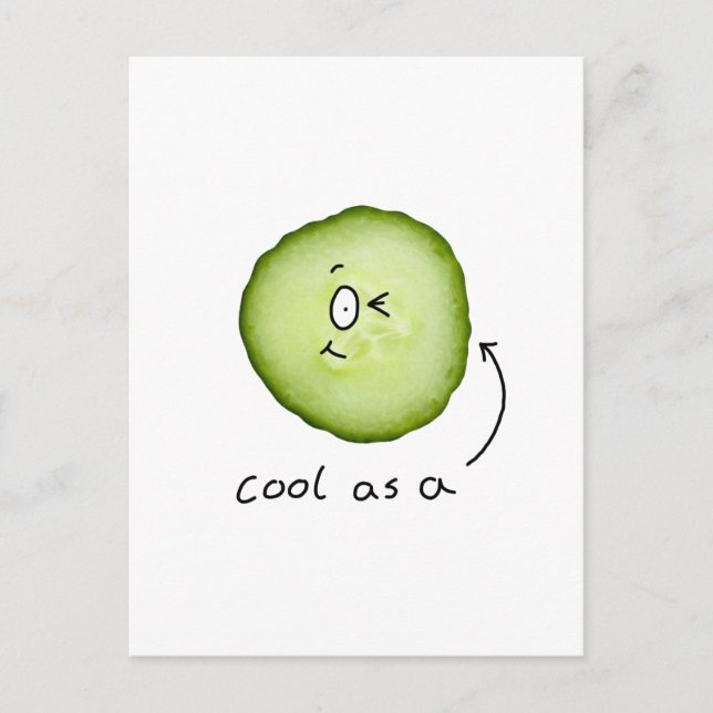 fresco como postal de pepino (Anverso)