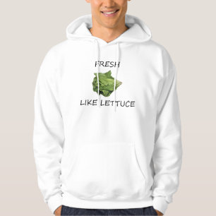 Fresco como sudadera con capucha de la lechuga