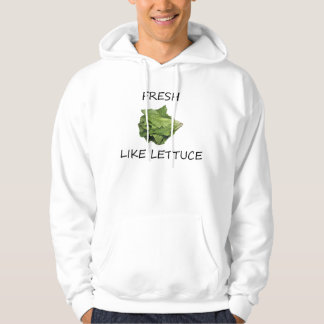 Fresco como sudadera con capucha de la lechuga