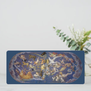 Fresco de Astronomía Vintage Constelaciones Celest