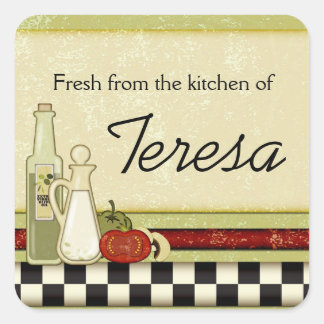 Fresco de la cocina de pegatinas personalizados