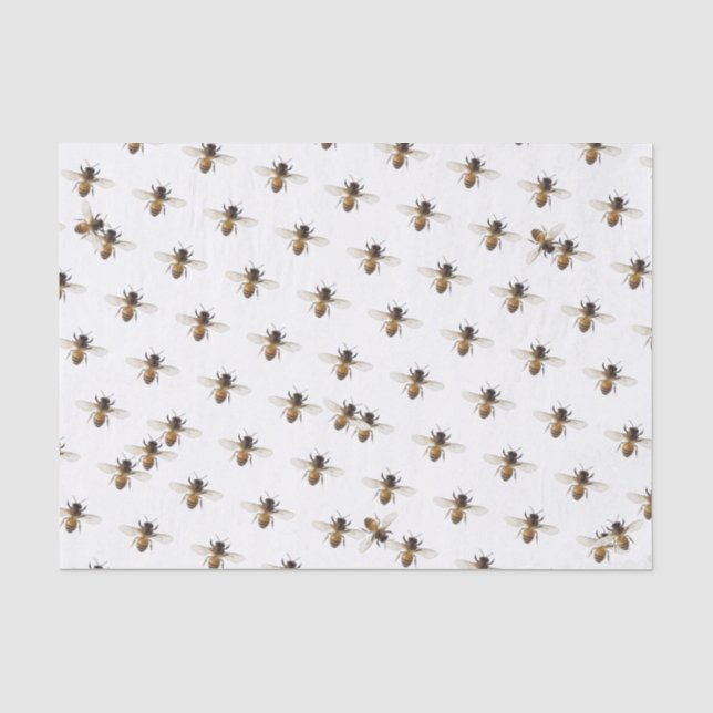 Fresco del papel del tejido de abejas melíferas (Anverso)