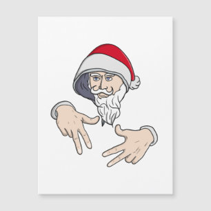 Fresco Gánster Hip Hop Mano Rap Santa Claus
