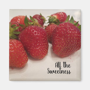 Fresco imán de fresas