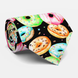 fresco patrón de rosquilla corbata