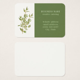 FRESCO THYME 3.5x2.5 Tarjeta de presentación II