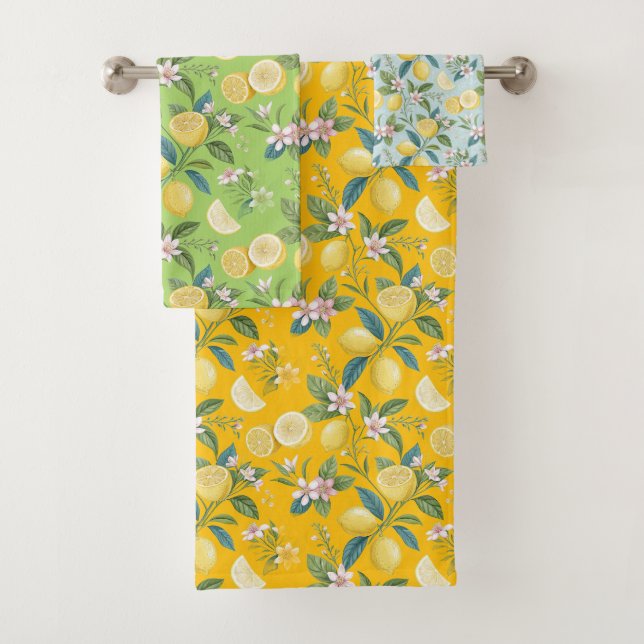 Fresh Lemon Floral Botanical Pattern  (In situ)