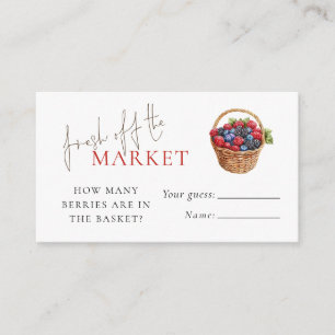 Fresh Off The Market Adivinan Cuántas Tarjetas De