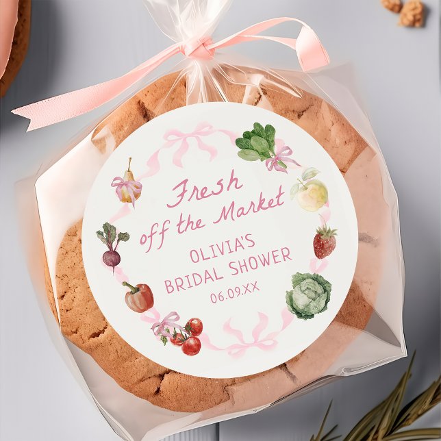 Fresh Off The Market Bridal Shower Pegatina (Subido por el creador)