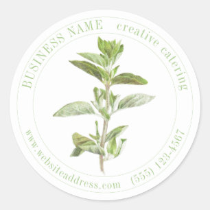 FRESH OREGANO Biz ID Grandes Pegatinas Redondos