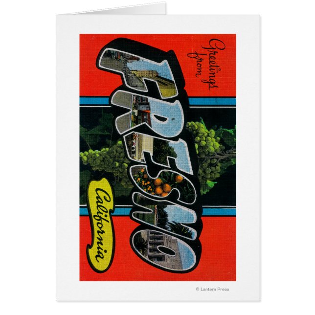 Fresno, California - Escenas de letras grandes (Frente)