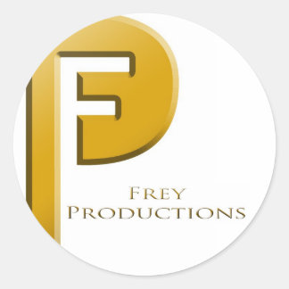 Frey Productions Gold Pegatina