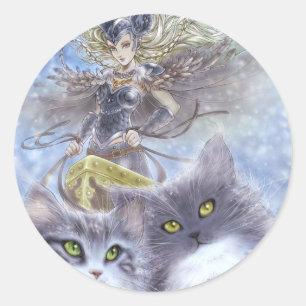Freyja Round Pegatina
