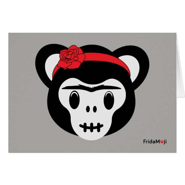 Frida Kahlo el | FridaMoji - día del mono muerto (Anverso (Horizontal))