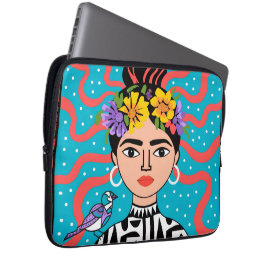 Frida Kahlo Inspirada - Boho - Funda para Portátil