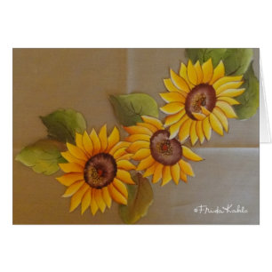 Frida Kahlo Pintado de girasoles