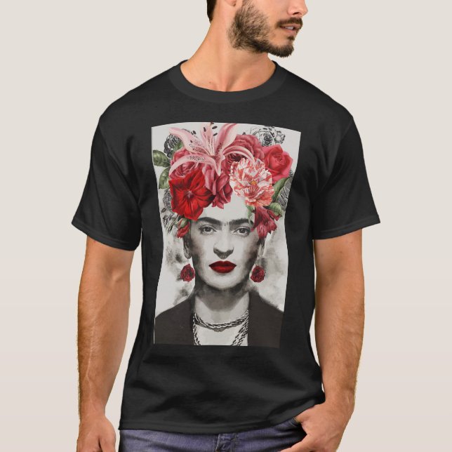 Frida Kahlo Pintando camiseta clásica T-S esencial (Anverso)