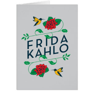 Frida Kahlo Tipografía floral
