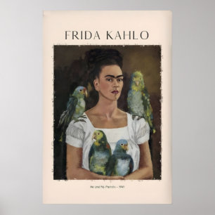 Frida Kahlo Yo y Mis Loros Autorretrato Arte