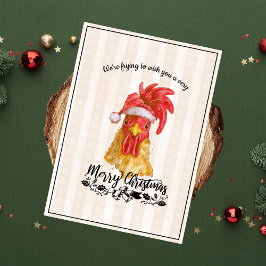 Fried Chicken Pun Funny Feliz Navidad