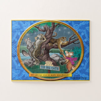 Frieda va al rompecabezas del parque zoológico