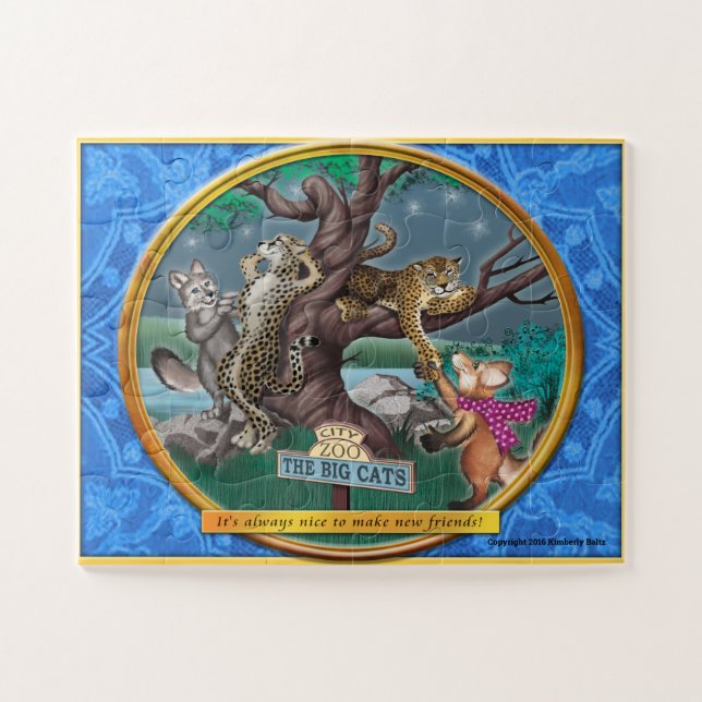 Frieda va al rompecabezas del parque zoológico (Horizontal)