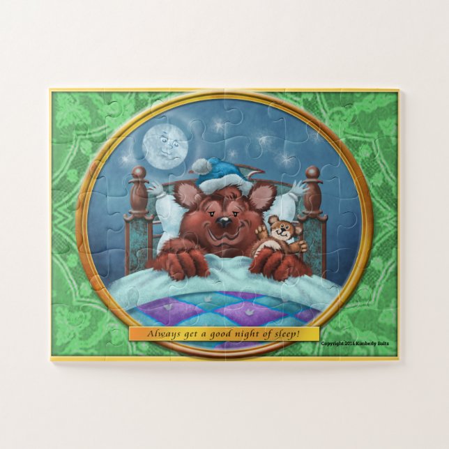 Frieda y el rompecabezas grande del oso de Brown (Horizontal)