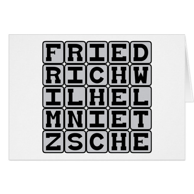 Friedrich Wilhelm Nietzsche, existencialista (Anverso (Horizontal))