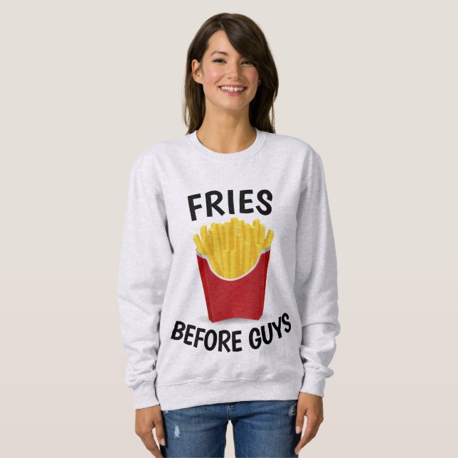 FRIES ANTES DE Camisetas divertidas (Anverso completo)