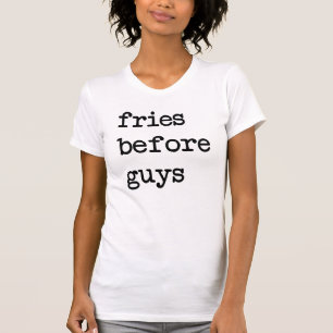 Fries delante de muchachos Tumblr camiseta