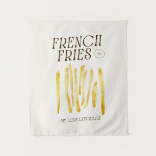 Fries francesas son mi tapiz de pared del lenguaje
