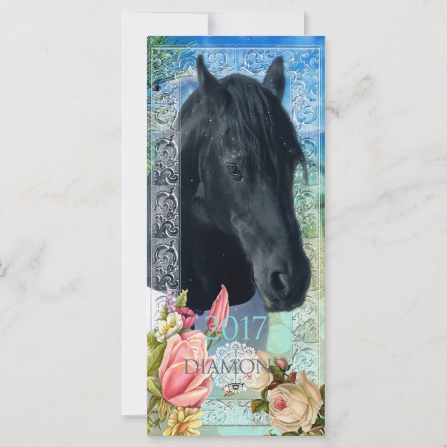 Friesian DIAMOND ~ Tarjeta de calendario (Anverso)