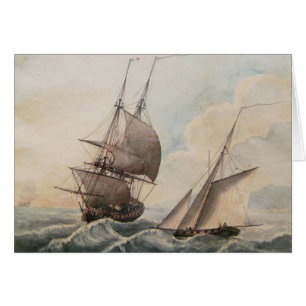 Frigate en un oleaje del siglo XVII